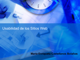 María Enriqueta Castellanos Bolaños Tipos de Sitios Web