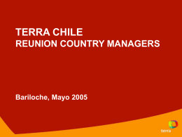 Objetivos Año 2005 Terra Chile