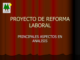 PROYECTO DE REFORMA LABORAL - Consejo Regional de Centro
