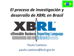 El proceso de investigación y desarrollo de XBRL en Brasil