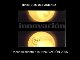 Innovación 2005 - Ministerio de Hacienda