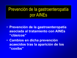 Profilaxis de la gastroenteropatía por AINEs