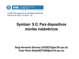 Symbian: S.O. Para dispositivos móviles inalámbricos