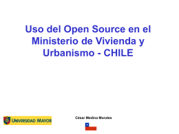 Uso del Open Source en el Ministerio de Vivienda y Urbanismo