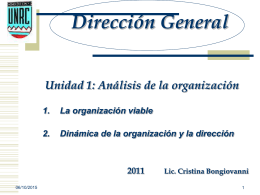 2 DG U1 cultura organizacional - Universidad Nacional de Río Cuarto