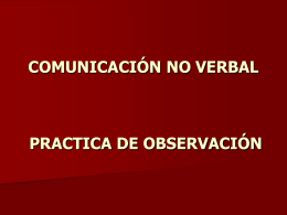 PRACTICA DE OBSERVACION COMUNICACIÓN HUMANA