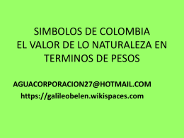 SIMBOLOS NATURALES DE COLOMBIA