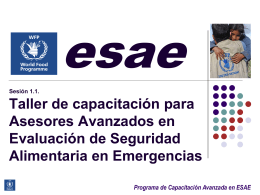 Programa de Capacitación Avanzada en ESAE Detalles