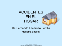 ACCIDENTES EN EL HOGAR
