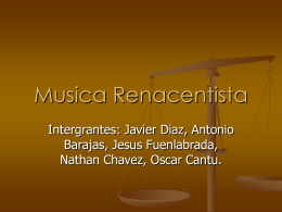 PowerPoint - La Musica Renacentista