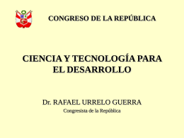 Sin título de diapositiva - Congreso de la República del Perú