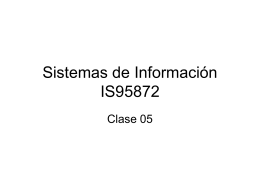 SiI05 - Documentos de sistemas de información