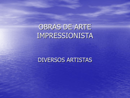 OBRAS DE ARTE IMPRESSIONISTA