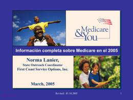 Información completa sobre Medicare en el 2001