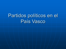 Partidos políticos en el País Vasco