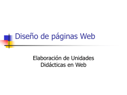 DISEÑO DE PÁGINAS WEB - Universidad Politécnica de Valencia