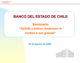 BANCO DEL ESTADO DE CHILE Seminario