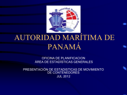 Julio 2012 - Cámara Marítima de Panamá