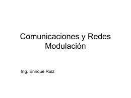 Comunicaciones y Redes Modulación