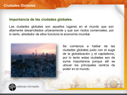Ciudades Globales