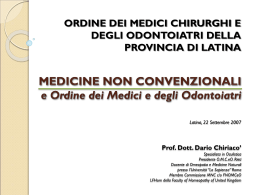 omeopatia - Ordine Medici Latina