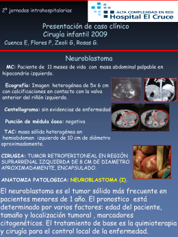 Presentacion caso clinico neuroblastoma
