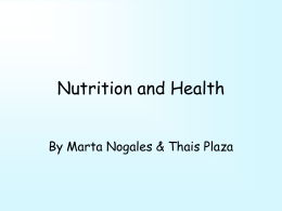 Nutrition and Health - PrincipiosdEconomia.org