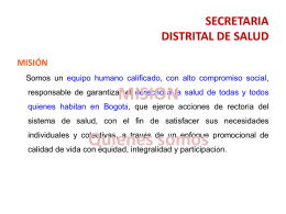 SECRETARIA DISTRITAL DE SALUD