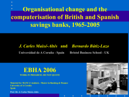 Organisational change and the computerisation of British and