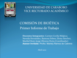 Comisión de Bioética - Universidad de Carabobo