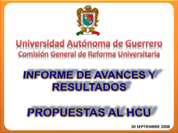 La Comisión General de Reforma Universitaria de la UAG