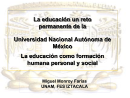 PowerPoint - Las Ciencias en la UNAM