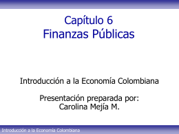 Tema 6 - Finanzas públicas Parte I CMM