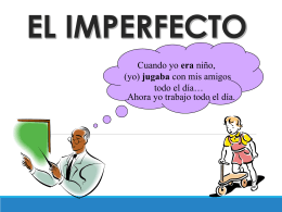 el imperfecto - SpanishLanguageWiki