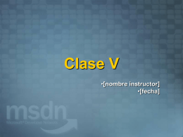 Clase V - Area para alumnos registrados