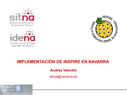 Implementación de INSPIRE en Navarra - PCyP SITNA