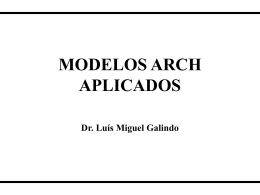 Modelos ARCH aplicados