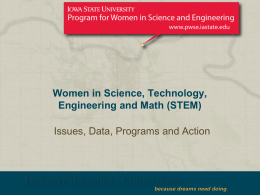 PWSE Powerpoint Presentation on Women in STEM