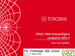 Editor WEB Arqueológico mediante WFS-T