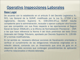Operativo Inspecciones Laborales