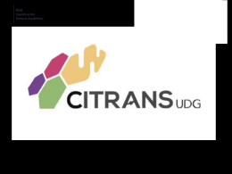 B Presentación CITRANS ante Consejo Social - Inicio