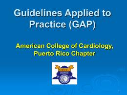 Introduction - American College of Cardiology Puerto Rico Chapter