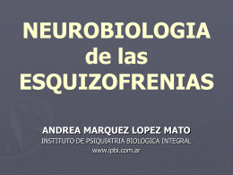 esquizofrenia neurobiologia 2011 def