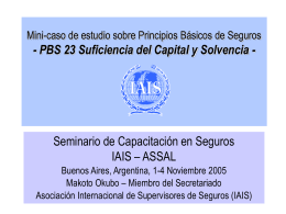 PBS 23 Suficiencia del Capital y Solvencia
