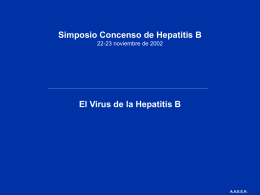 El Virus de la Hepatitis B