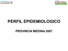 perfil epidemiologico provincia medina 2007