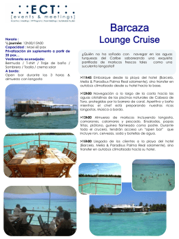 Barcaza Lounge Cruise
