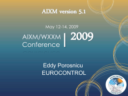 AIXM 5.1 Development