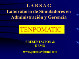 LABSA G Laboratorio de Simuladores en Administración y Gerencia
