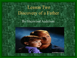 Lesson Two Discovery of a Father